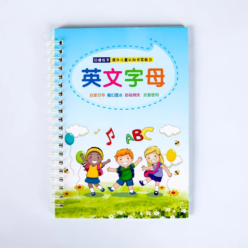 1pcs English Alphabet Abc Character Groove Calligraphy Copybook For Kids Children Exercises Calligraphy Practice Book Libros Education Teaching Aliexpress