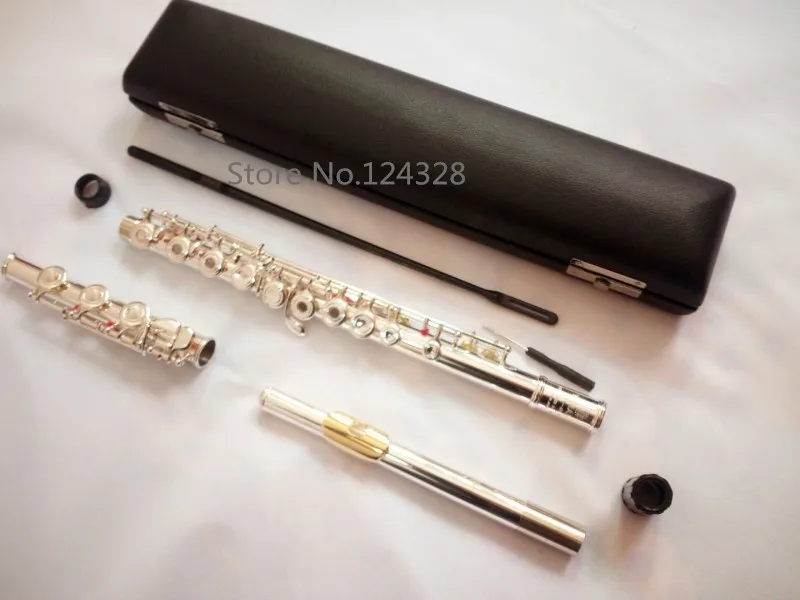 

Genuine new Japan flute YFL-371 music instrument 17 hole E key open music C primary flute real picture performance Free shipping