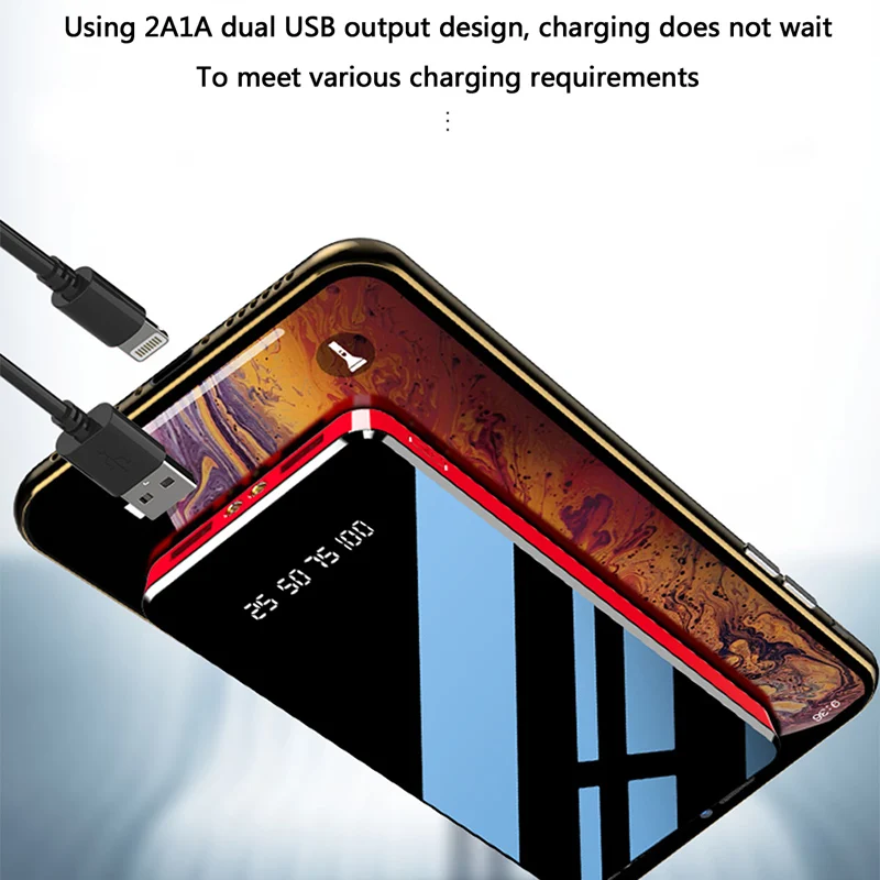 Внешний аккумулятор NOHON на 10 000 мА · ч с USB Type C|Внешние аккумуляторы| |
