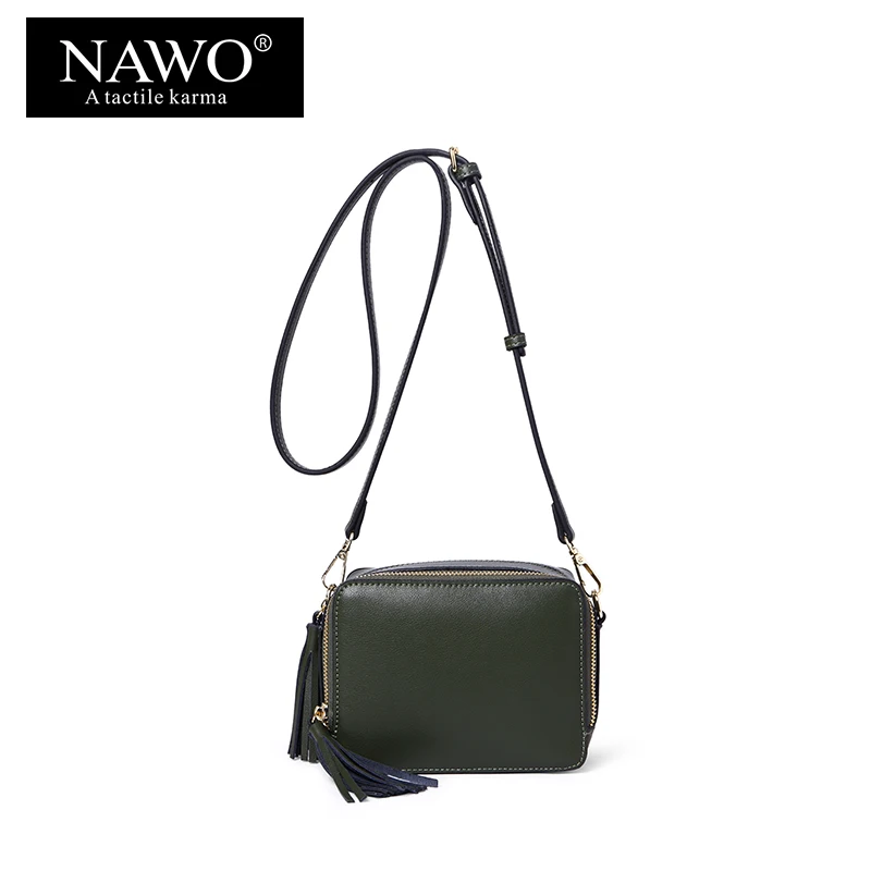 НАЖО модные Разделение кожаные женские Crossbody сумка для Для женщин Мини сообщение
