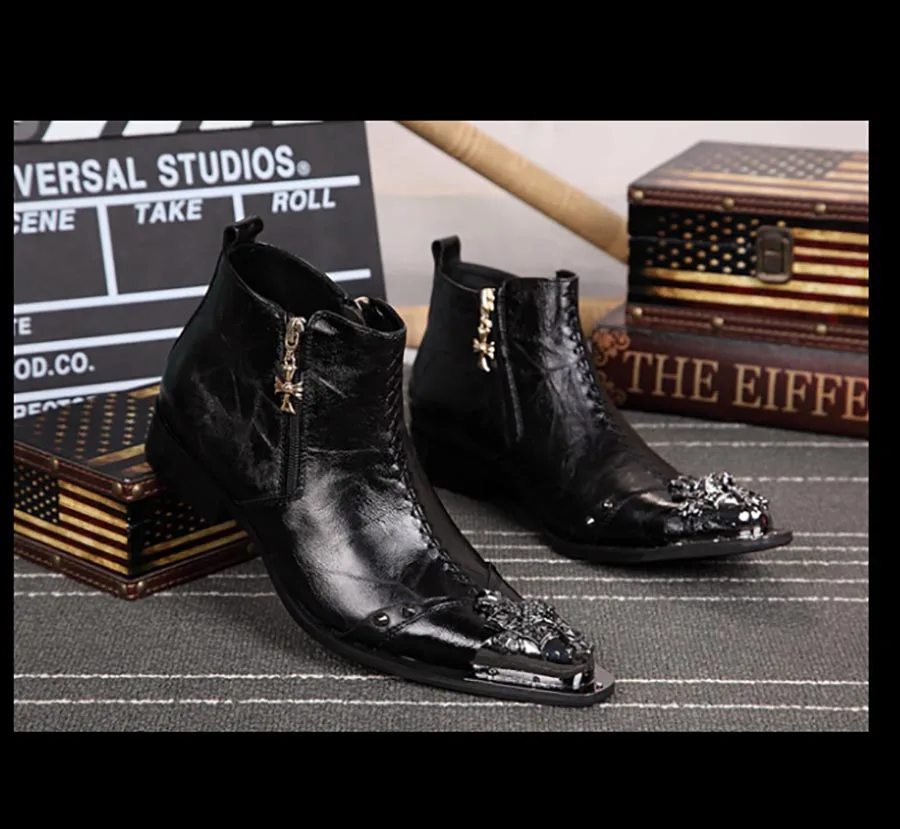 denim cowboy boots mens