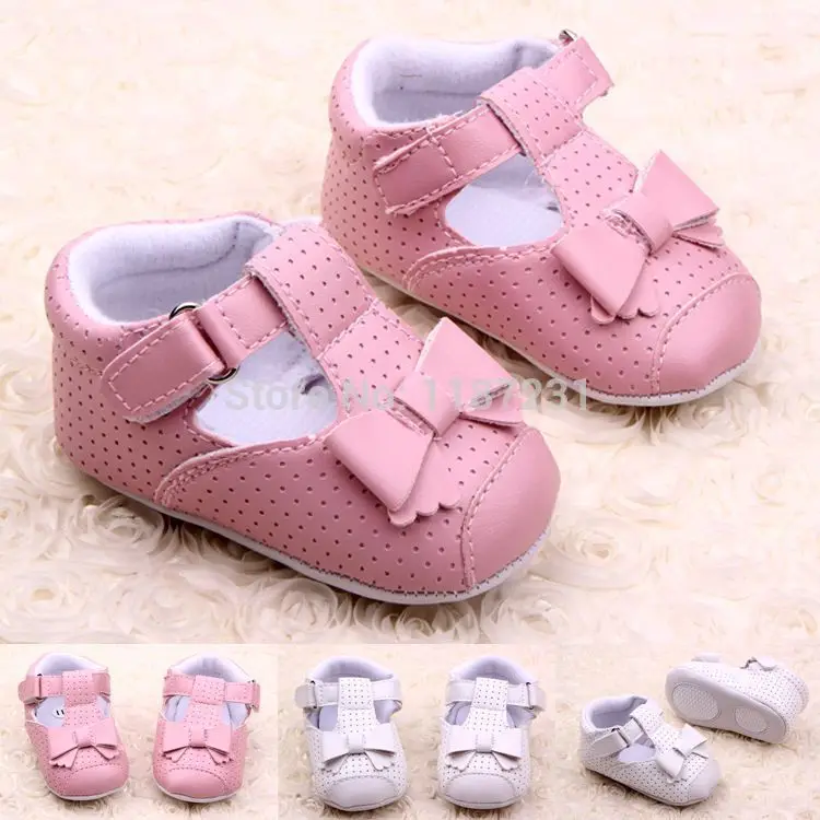 fashion lovely Baby Girls Shoes Bow Princess Baby Shoes Soft Sole Baby