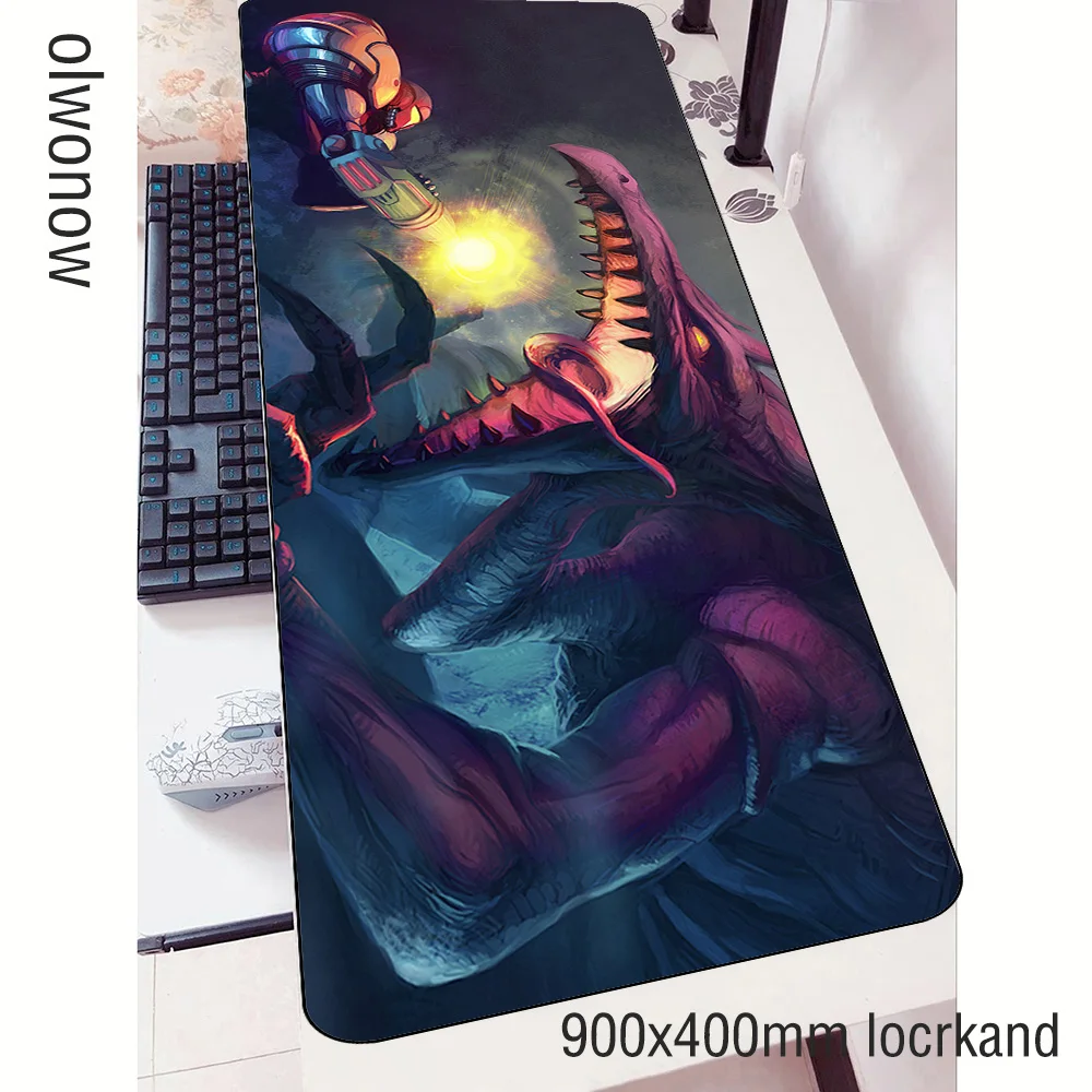 Metroid коврик для мыши геймер мультфильм 90x40 см notbook коврик для мыши игровой коврик для мыши большой инди-поп коврик для мыши стол для компьютера padmouse коврики