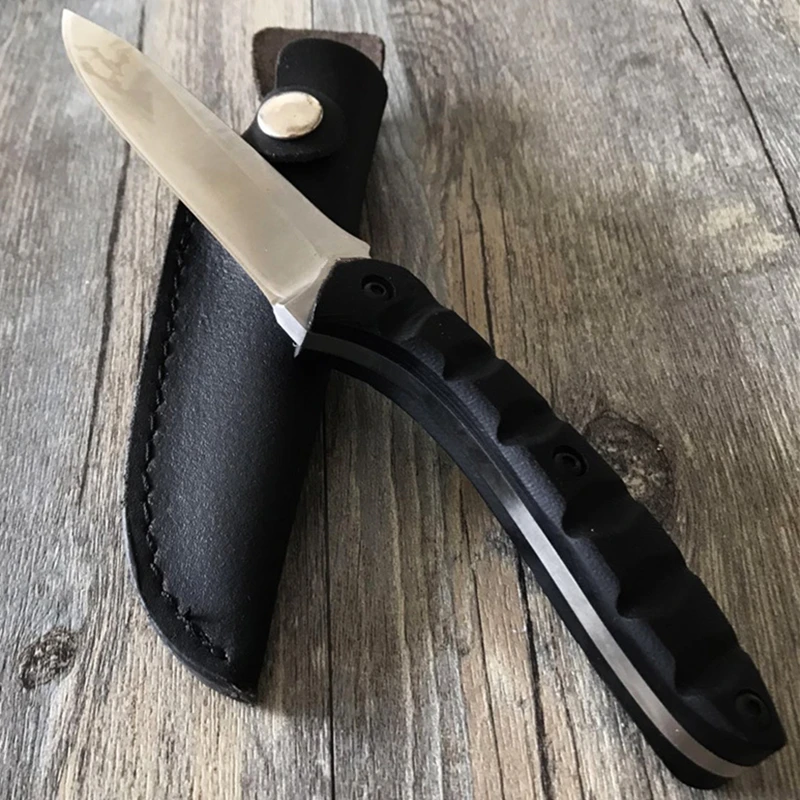 Нож для выживания Открытый Высокая твердость маленькие прямые ножи необходимый инструмент кожаный скин тактический нож холодная сталь