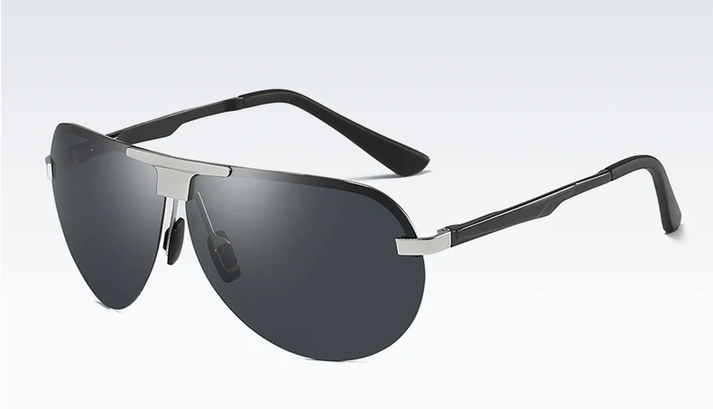 BENZEN поляризованные солнцезащитные очки без оправы, мужские солнцезащитные очки с оправой из сплава, мужские очки для вождения, для водителя, новые оттенки, чехол 9287
