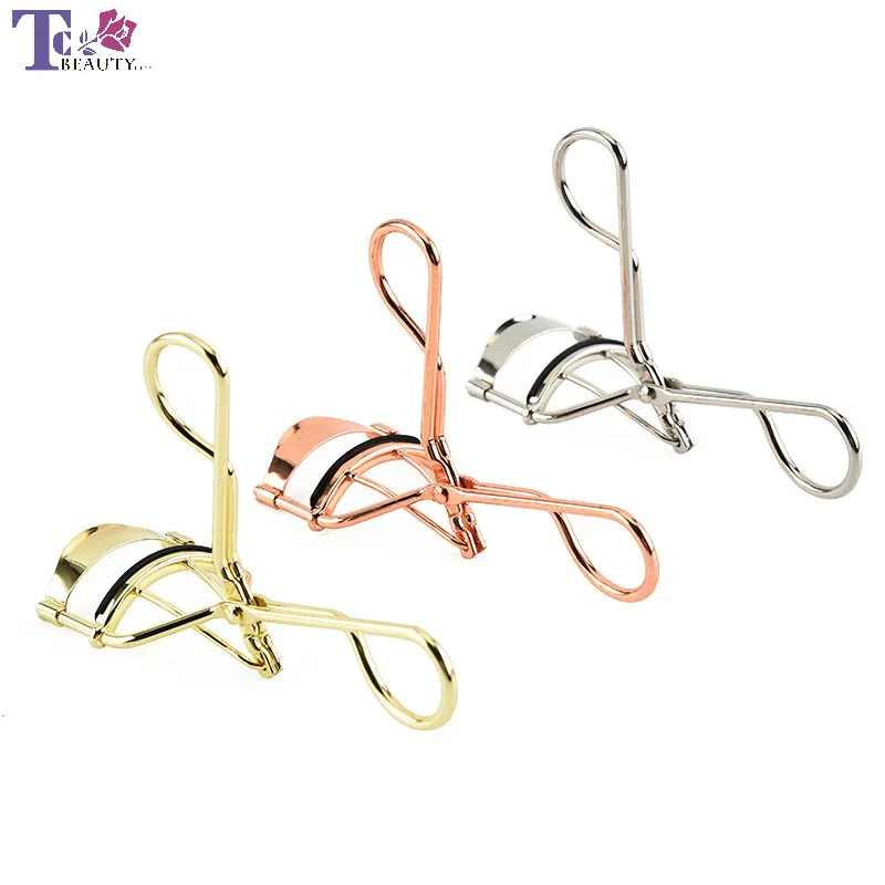 

Eyelash Curlers Makeup Tool Metal Eye Lashes Curling Clip Cosmetic Beauty Plating Rose Gold Women Nature Curl Eye Lash Curler
