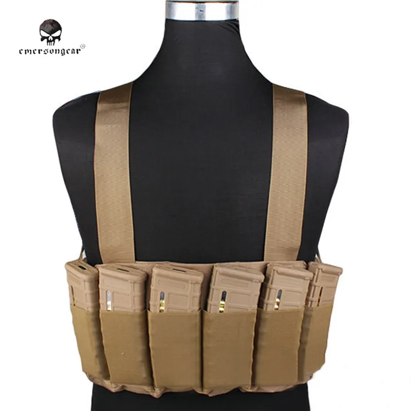 

EMERSON Hunting Airsoft Speed Chest Rig Military Combat Assault Camouflage Tactical Vest Adjustable Padded Magazine Holder Bag
