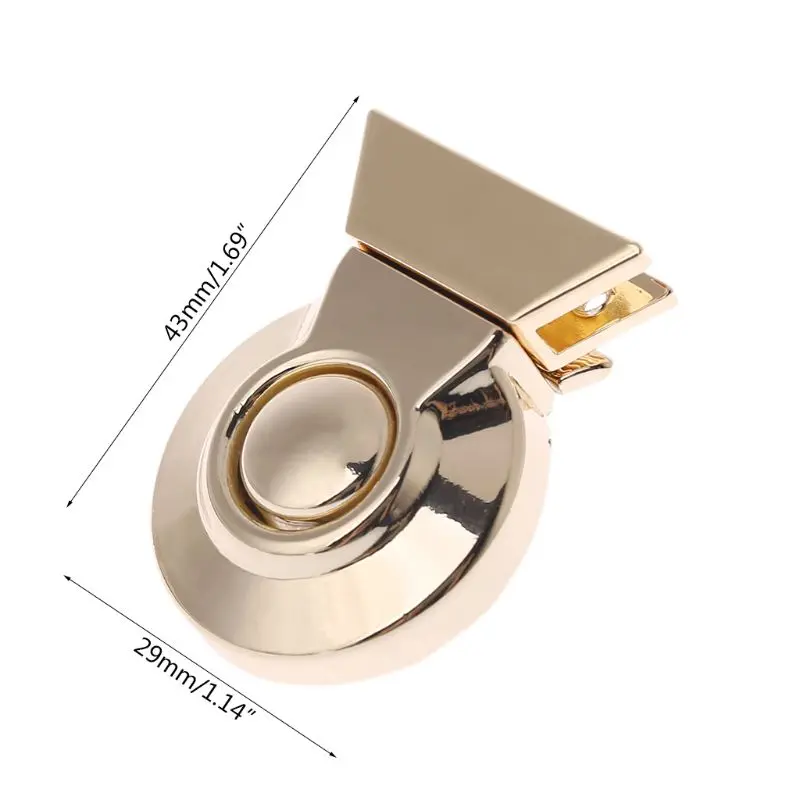 Metal Clasp Turn Twist Lock Buckles DIY Leather Handbag Shoulder Bag Parts