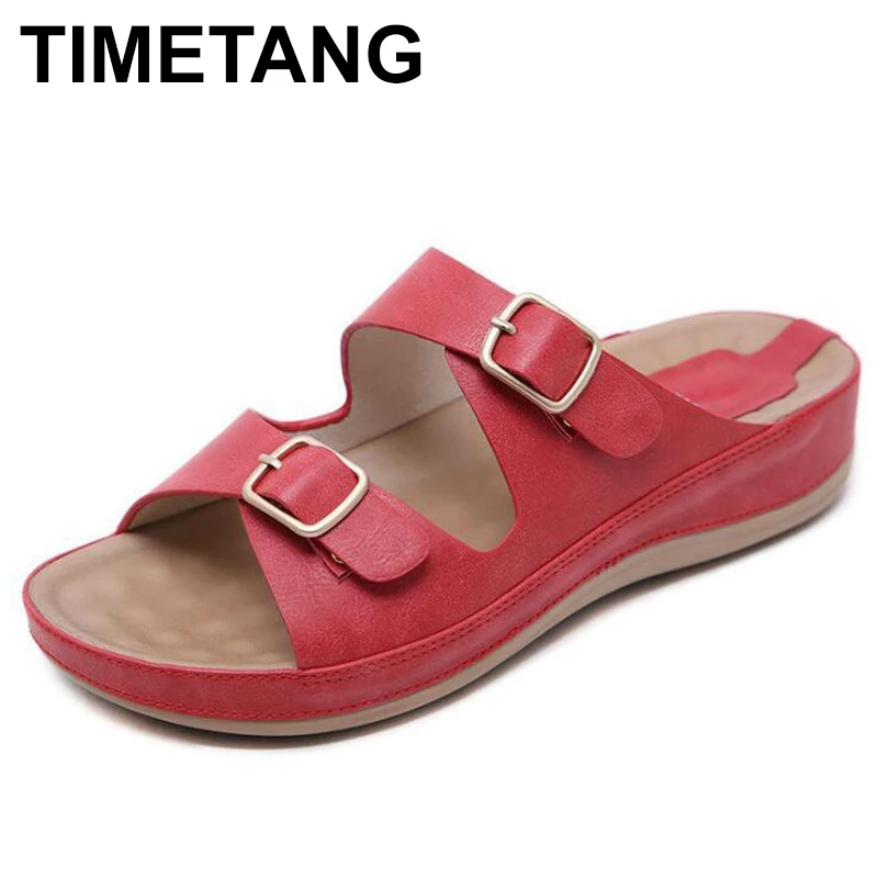 TIMETANGSummer горячая распродажа Женские шлепанцы Сандалии Повседневные модные