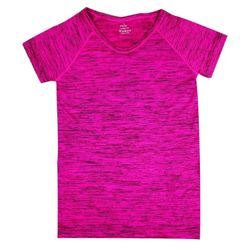 Женские спортивные дышащие топы с коротким рукавом, быстросохнущая футболка для йоги, фитнеса, бега, бега, тренажерного зала