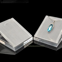 Высокое качество Акриловые торговая стойка для подвесок Цепочки и ожерелья держатель ювелирных изделий реквизит для демонстрации стеллаж для ожерелий 6 шт./лот