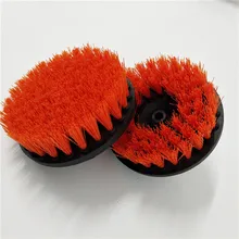 2 шт. 5 дюймовый оранжевый насадка в виде щетки мощность сверло щетка Чистая щетка используется на электрической дрели для ковер на диван кожа пластик деревянный