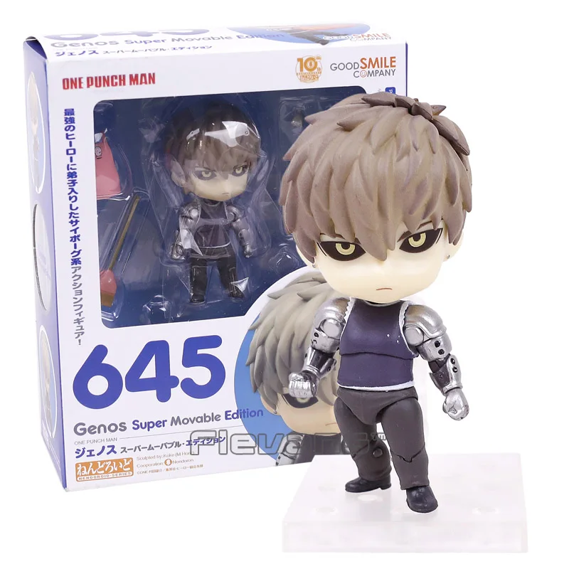 Аниме ONE PUNCH MAN Genos 645 Nendoroid ПВХ фигурка Коллекционная модель игрушки куклы - Цвет: boxed