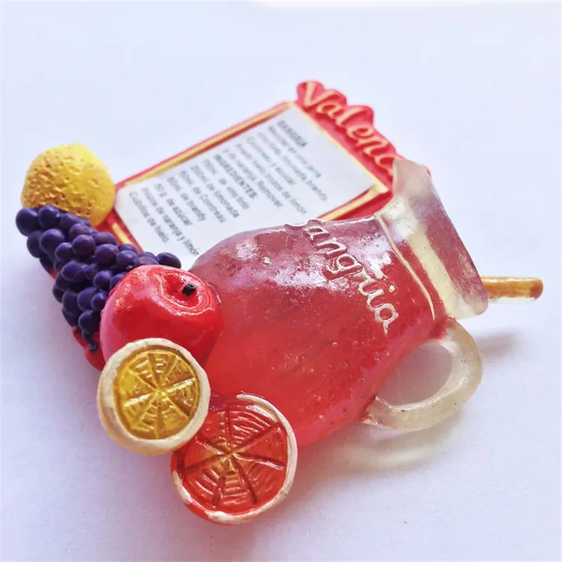 Новое поступление Испания Валенсия Sangria магниты на холодильник наклейки