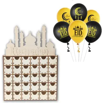 

2019 Ramadan Happy Eid Mubarak Paper Chest Of Drawers Decor Muslim Islam Party Supply