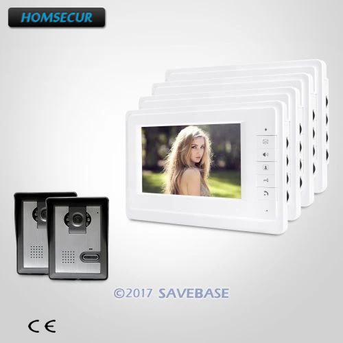 

HOMSECUR 7inch Hands-free Video Door Entry Call System with Intra-monitor Audio Intercom