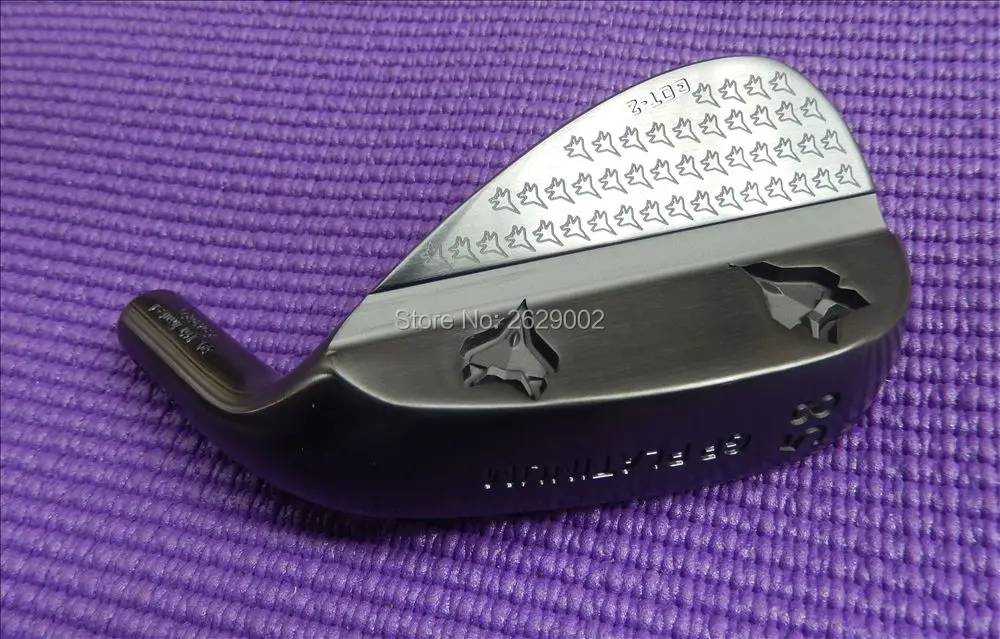 Гран-при PLATINUM получил-2 кованый углерод стали клюшка для гольфа головки имеют 52,56, 58deg Лофт выбрать черный цвет
