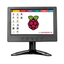 Raspberry Pi 7 дюймов ЖК-дисплей Дисплей 1024*600 на тонкопленочных транзисторах на тонкоплёночных транзисторах Сенсорный экран для контроля уровня сахара в крови с AV BNC USB HDMI VGA Интерфейс резистивный сенсорный монитор сердечного ритма