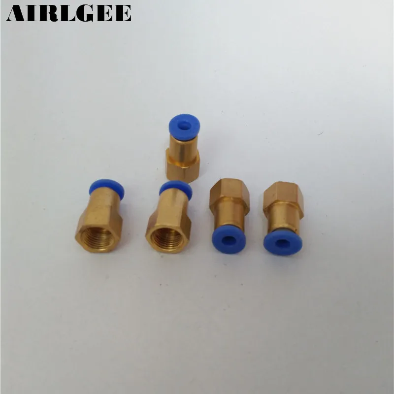 

5 Pcs 1/8PT to 4mm Straight Air Pneumatic Quick Release Fitting Connector PCF4-01