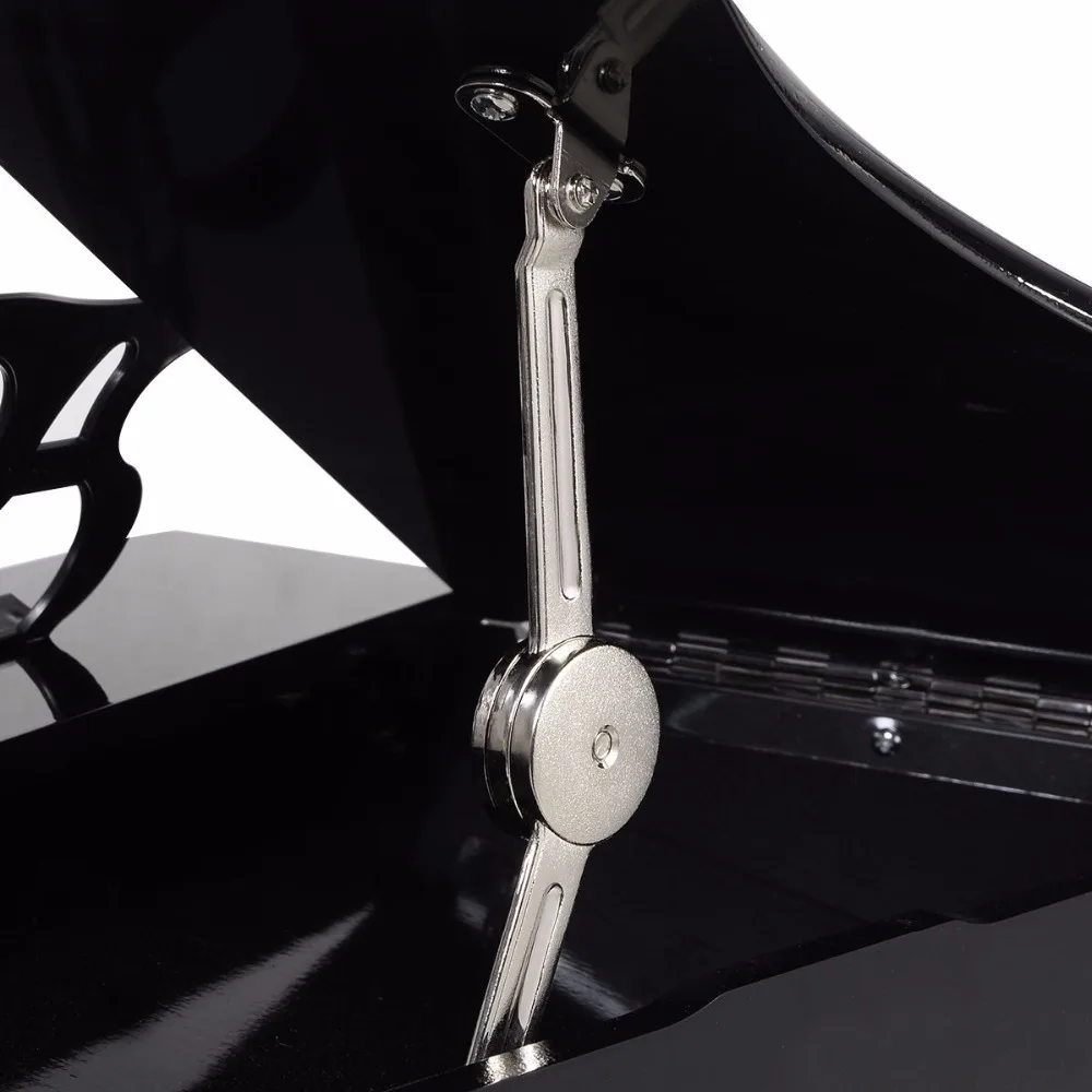 Goplus Children 30 Keys Toy Grand Baby Piano with Kids Bench Wood Black Pink Kids Pianos Toddlers Birthdays Gift TY322017
