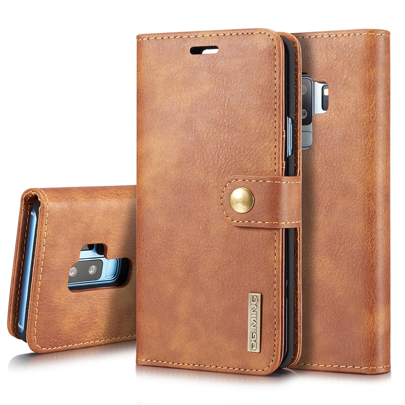 

Cow Leather Phone Case For Samsung Galaxy S8 S9 Plus S7 edge A3 A5 A7 J3 J5 J7 2017 Note 9 8 A8 Magnetic Wallet Cover Flip Case