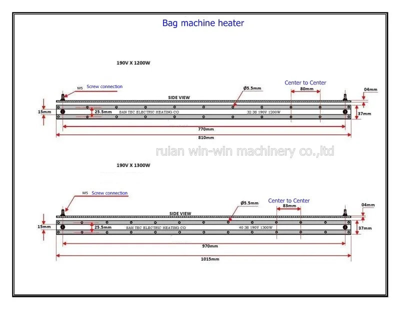 tamanho 100cm * 38mm * 3.5mm 1200w-1500w 220v