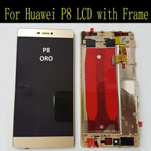 5.2 “reemplazo de la pantalla completa para huawei p8 p8 pantalla lcd con touch digitalizador asamblea lcd con marco