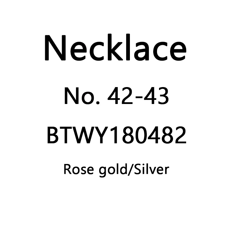 

Necklace With Letter --- No. 42-43 , BTWY180482 , Fashion Necklace For Women Classic zircon titanium steel chain pendant 41cm