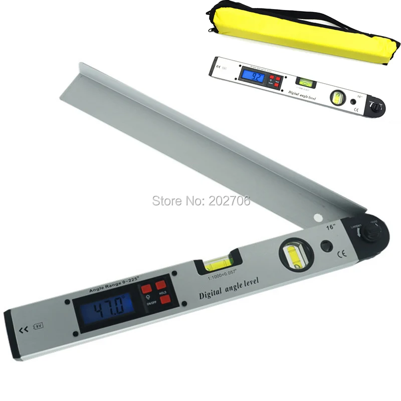 High quality 400mm/16inch Digital angel Level LCD display digital