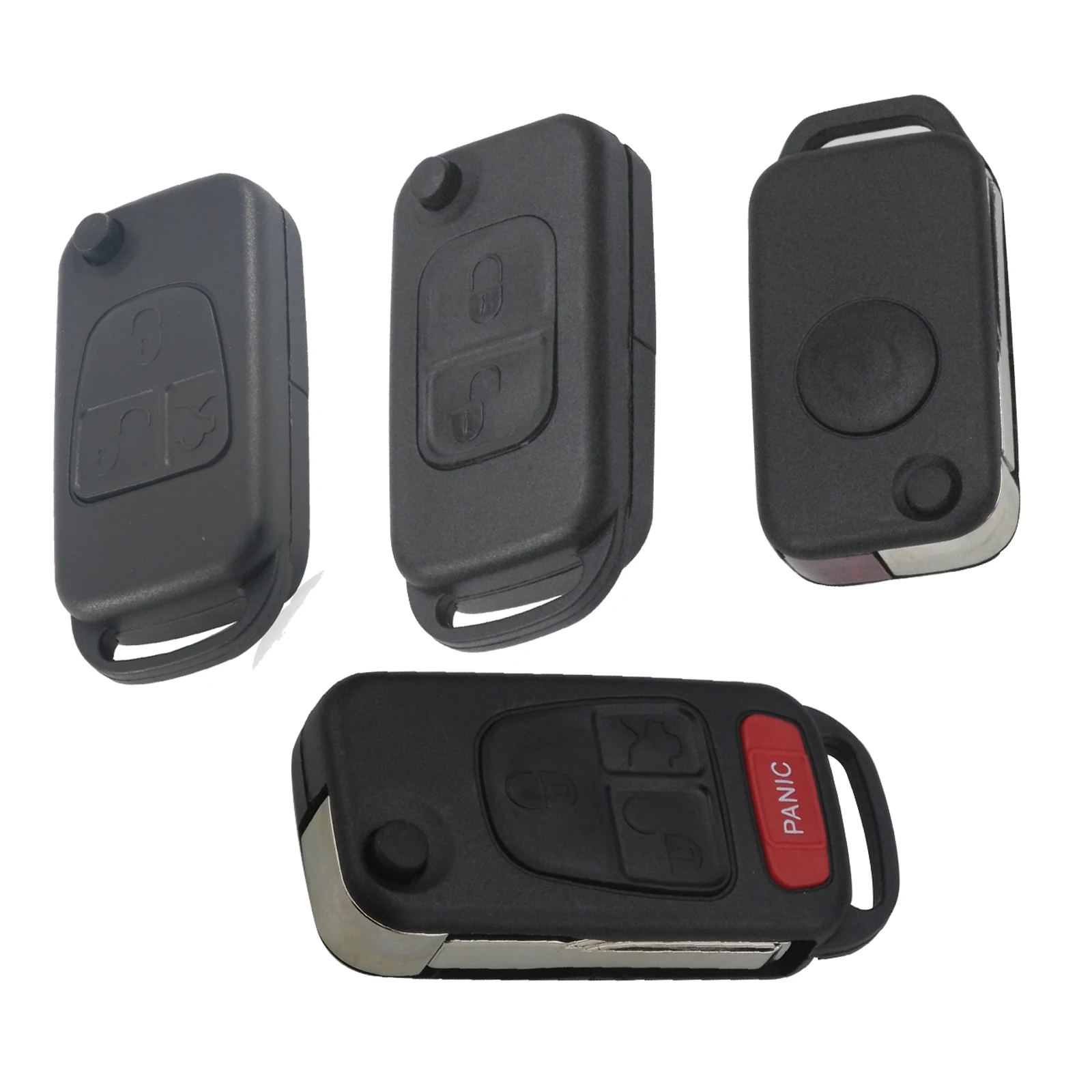 

1/2/3/4 Buttons Replacement Remote Flip Folding Car Key Shell For Mercedes Benz W168 W124 W202 1984-2004 A C E For Two Smart