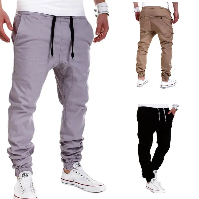 

Mens Haren Pants Spring Autumn Casual Sweatpants Hip Hop Streetwear Pants Male Elastic Waist Track Joggers Men Trousers MY050