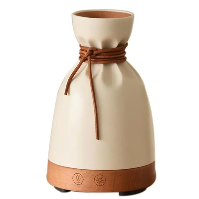 

140ml Wood Grain Humidifier Essential Oil Diffuser Night Light Cool Mist Impeller Air Humidifier Aromatherapy Aroma Diffuser