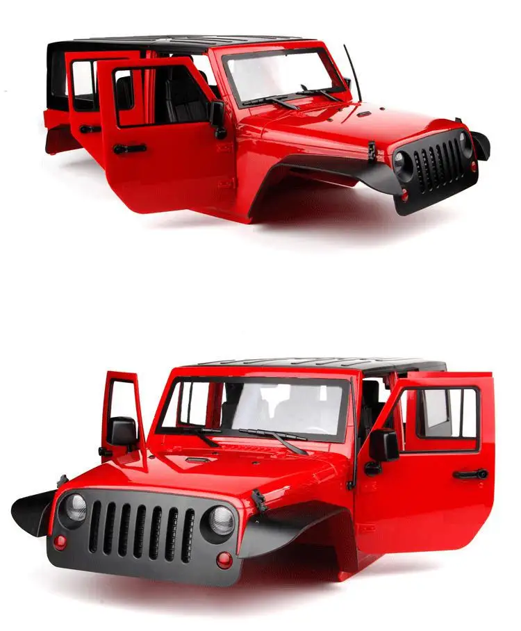 В разобранном виде 12,3 дюйма 313 мм Колесная база кузова автомобиля основа для 1/10 Радиоуправляемый гусеничный jeep Cherokee Wrangle осевой SCX10 и SCX10 II 90046 90047машинки на пульте управления машинки игрушки