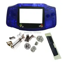 Лидер продаж, Кристалл синий цвет замена деталей корпуса для Nintendo dogba GameBoyAdvance консольный чехол с линзами LimitedMario