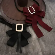 Черные галстуки для Для женщин Bowties Свадебная вечеринка Женские Галстук Pajaritas Vlinderdas шее носить Cravate лентой и бантом