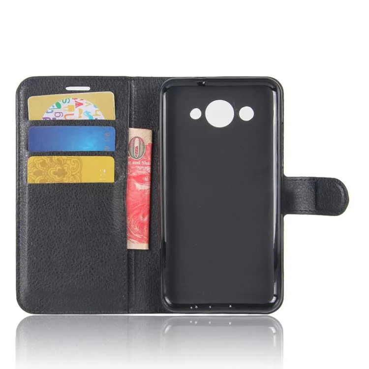 YINGHUI личи кожаный магнитный чехол-бумажник чехол для телефона из искусственной кожи для huawei Y3