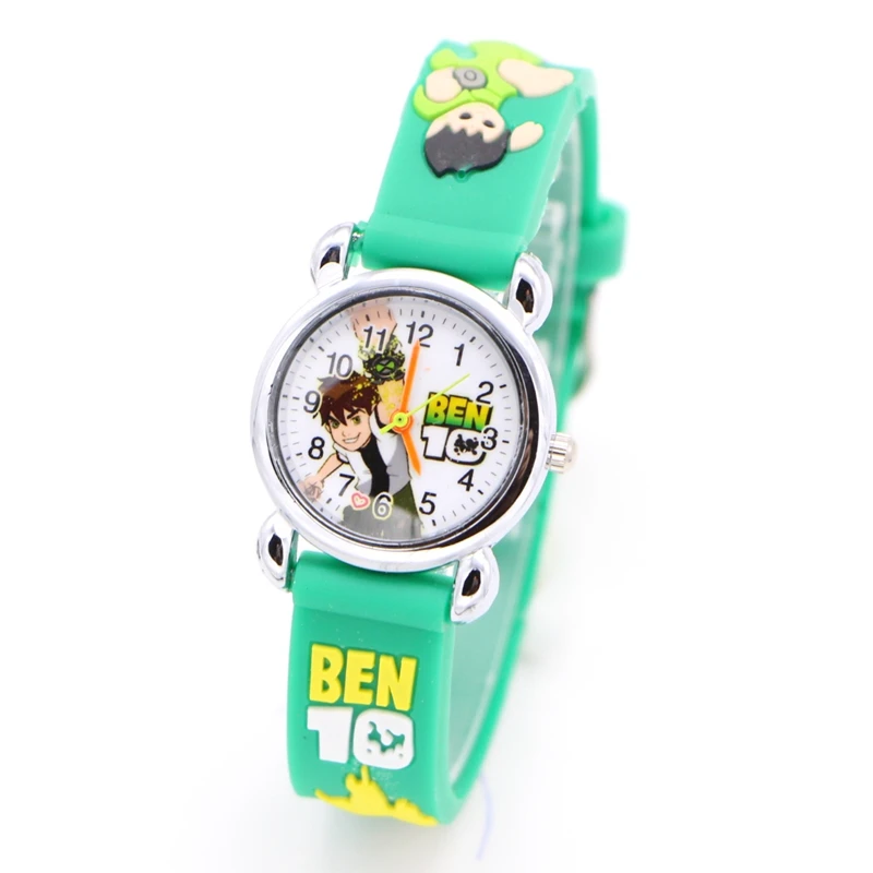 

3D Cartoon Lovely fashion ben 10 Kids Girls Boys Children Students Quartz Wrist Watch Popular Wristwatches Clock style Reloj