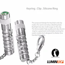 LUMINTOP  2PCS Mini LED  Portable Flashlight Worm AAA 110 Lumens LED Keychain Flashlight   Cree LED Tool Pocket Flashlights