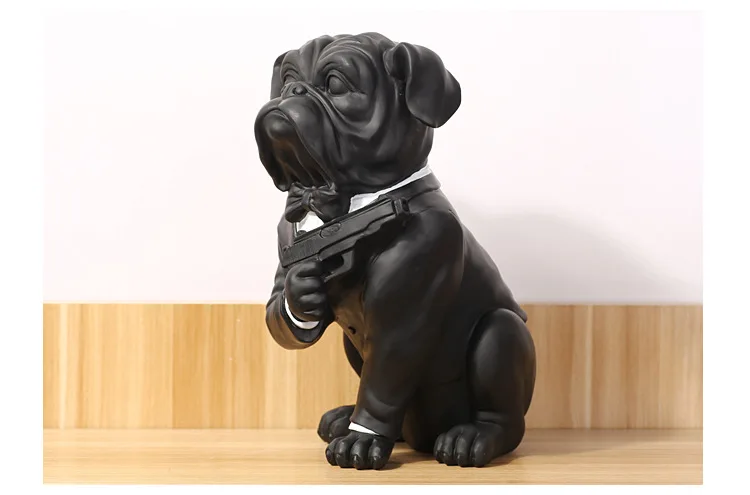 Новая творческая личность Французский бульдог Осьминог хип-хоп Моделирование смолы собака украшения Фигурка Статуя искусственный лучший подарок