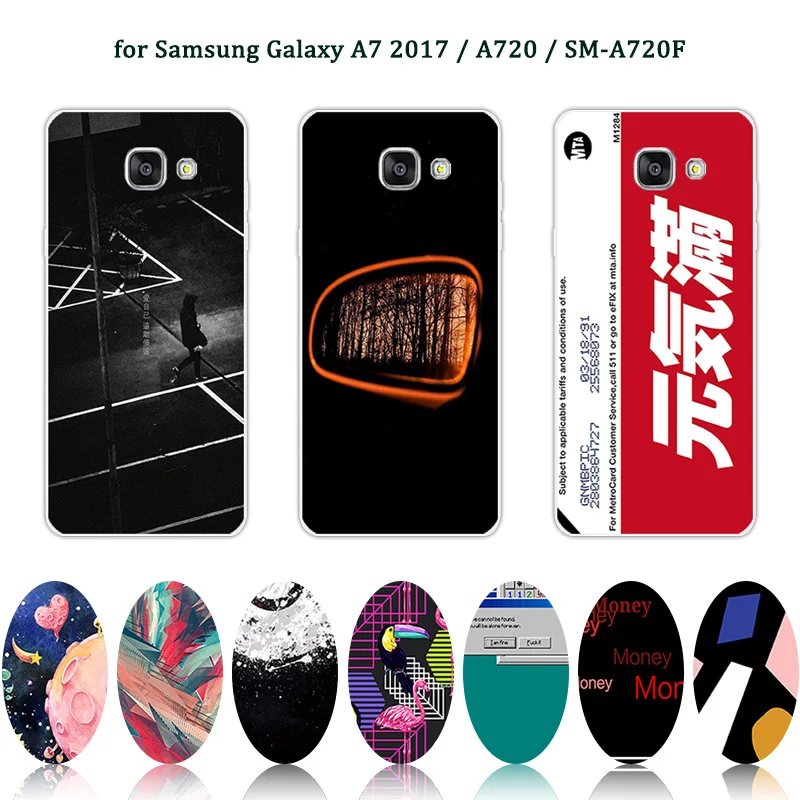 Fundas для samsung Galaxy A7 2017 A720F китайский случае 5 7 &quotМягкий силиконовой крышкой