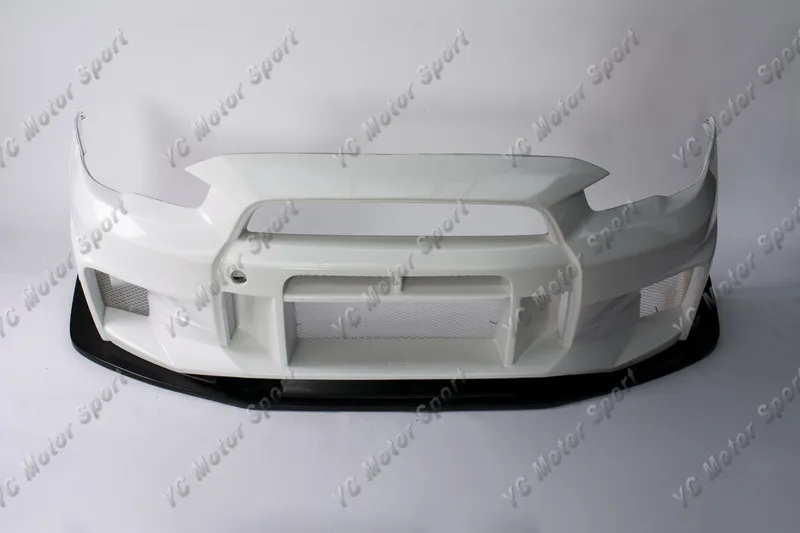 2008-2012 Mitsubishi Lancer Evolution EVO X Varis '17 Ver. Ultimate Style Front Bumper with Lip FRP (1)