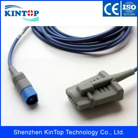

Compatible New for philips MP20/30/40 M1190A/M1191A Adult Silicone Soft Tip Spo2 Sensor 8PIN 3m with CE approved