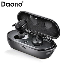 Bluetooth Hifi наушники Hands-free с микрофоном, DAONO TWS T03 беспроводные наушники истинный стерео микрофон для телефона с зарядным устройством