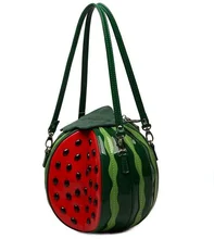 2016 summer a fashionista fashion creative personality cute funny fruit bag shoulder hand bag beach bag watermelon