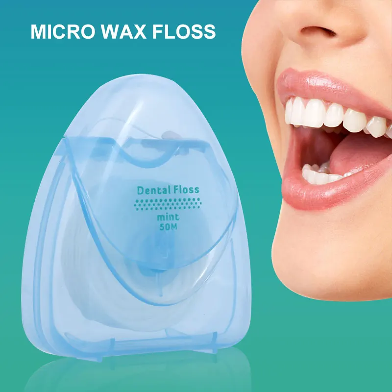 

Beauty Health Oral Cavity Tooth Line Dental Floss 50m Convenient Portable Clear
