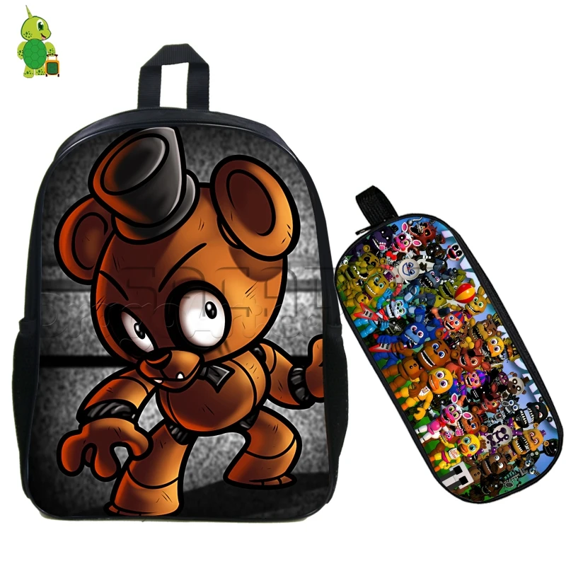 9 Five Nights At Freddy's» «пять ночей у Фредди» рюкзак 2 шт./компл. детские школьные сумки для мальчиков и девочек с рисунком с изображением Фредди, Бонни, рюкзак, студенческий рюкзак, рюкзак, детские сумки для книг в подарок - Цвет: 9