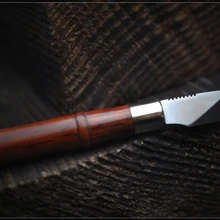 Порошковая сталь M390 ручка нож резной нож ручной Овощной дубления кожаный инструмент