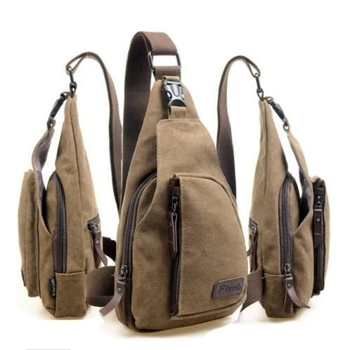 Mens Canvas Outdoor Travel Military Messenger Satchel