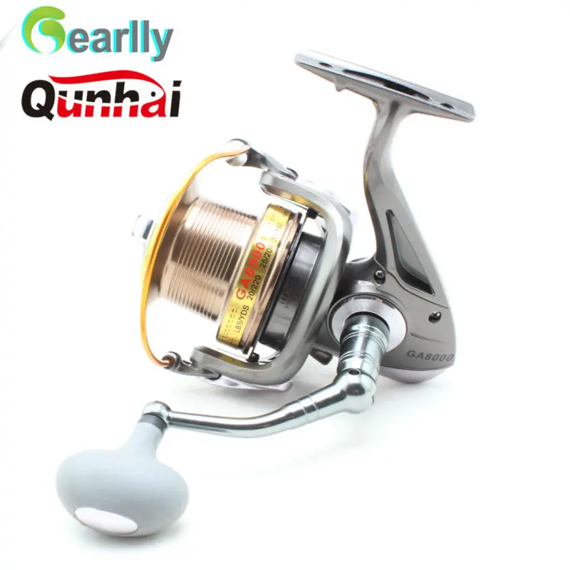 Gearlly Qunhai Super qualité grand jeu pêche en mer bobine métal eau salée GA8000-11000 11 + 1BB 4.6: 1 roue de poisson