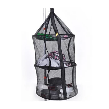 

3 Layers Circle Mesh Dryer Portable Foldable Drying Rack Net Folding Hanging Vegetable Fruit Fish Dishes Dryer Net